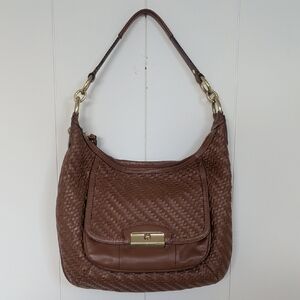 Coach Kristin Woven Leather Bag